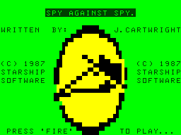 Spy against Spy (Dragon 32/64) screenshot: Title screen