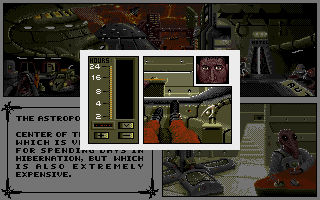 B.A.T. (DOS) screenshot: Aaaaaah, finally some rest...