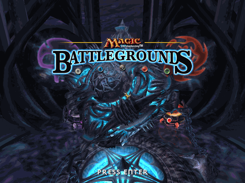 Magic: The Gathering - Battlegrounds (Windows) screenshot: A very spiky malevolent mana vault