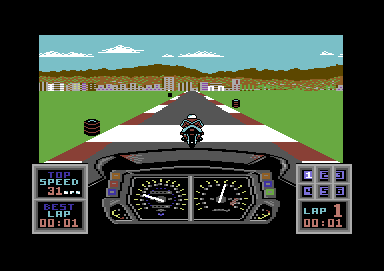 Pocket Rockets (Commodore 64) screenshot: Getting underway