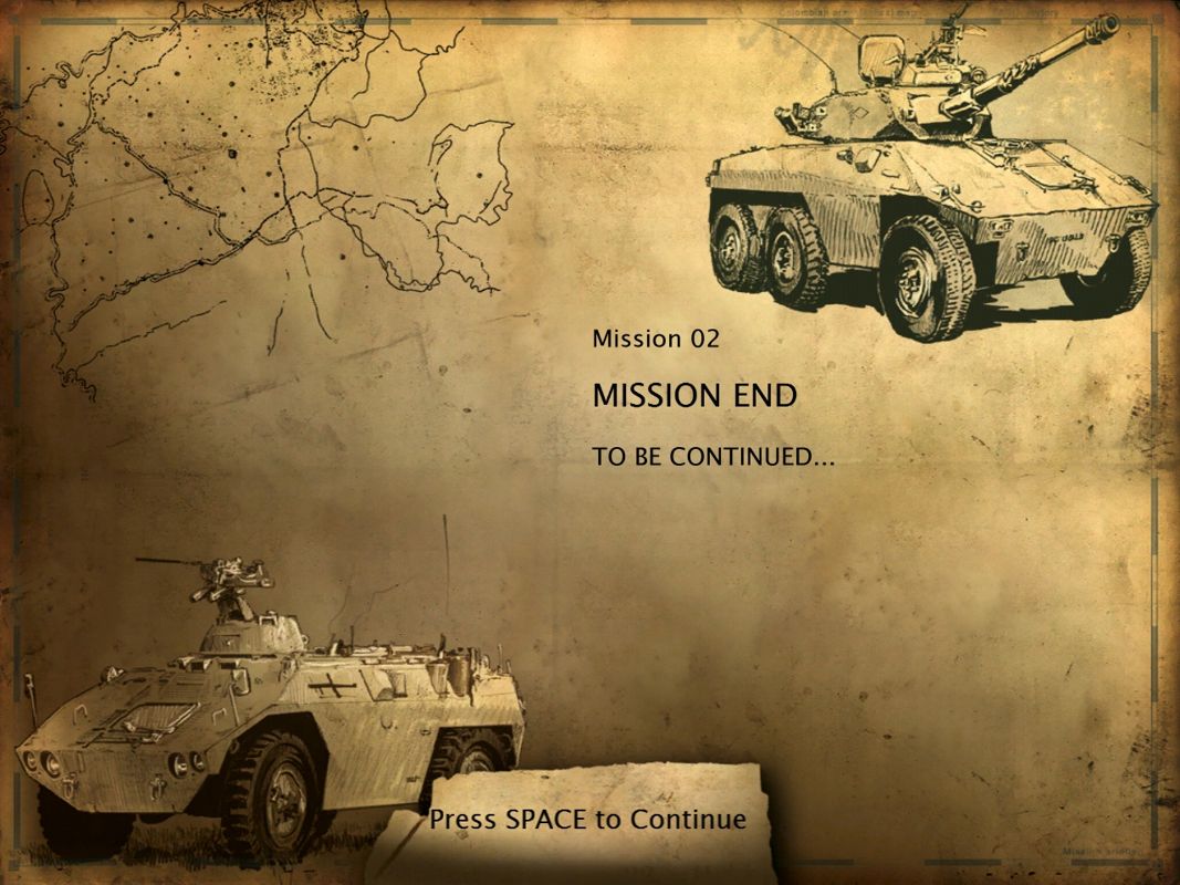 Terrorist Takedown: War in Colombia (Windows) screenshot: Mission 2 ending.
