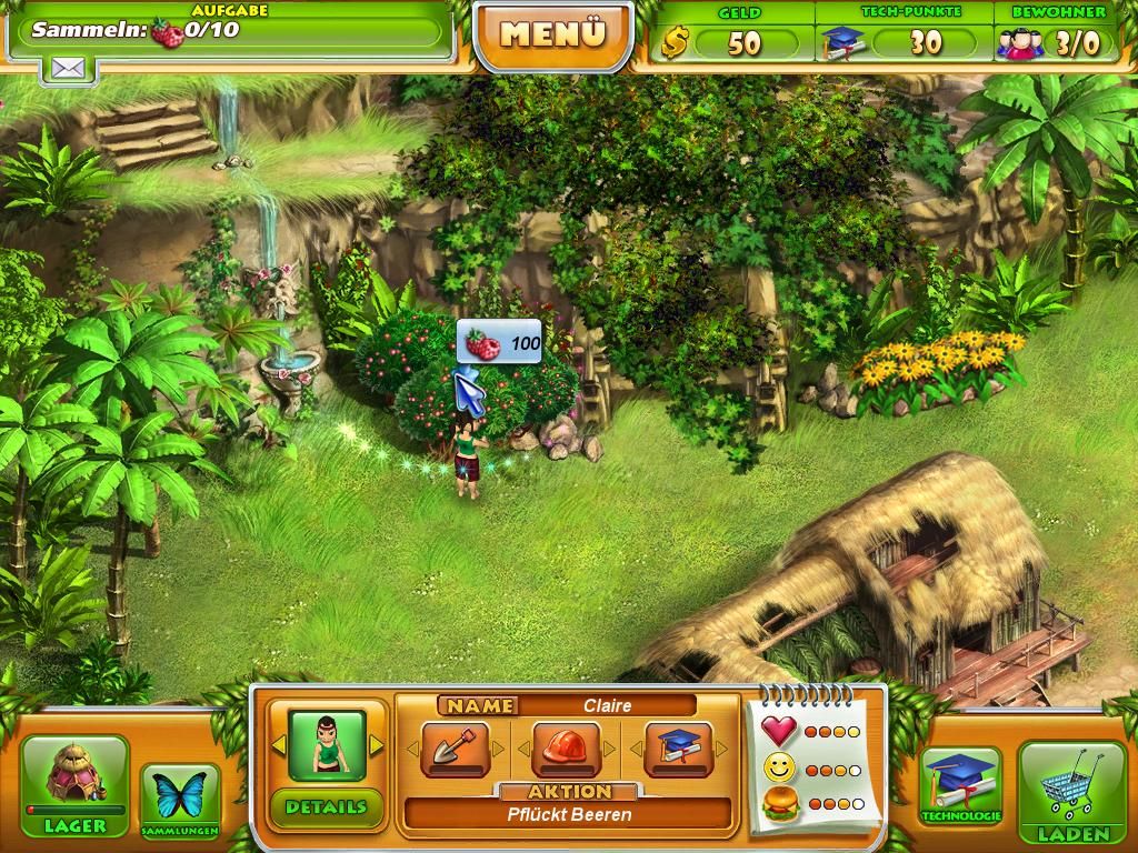 Farm Tribe (Windows) screenshot: Collect ten Berries