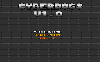 Cyberdogs (DOS) screenshot: Title Screen