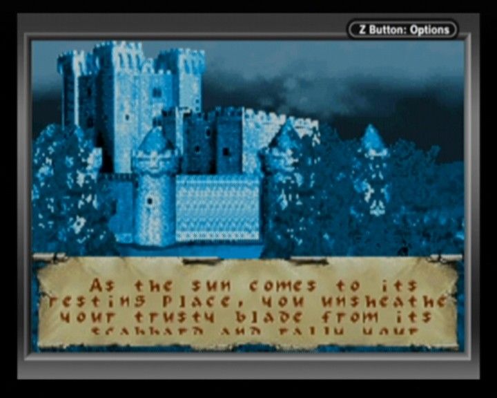 Defender of the Crown (Game Boy Advance) screenshot: Raiding a castle is best during night time.