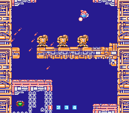 ImageFight (NES) screenshot: This was too much for you... you are dead