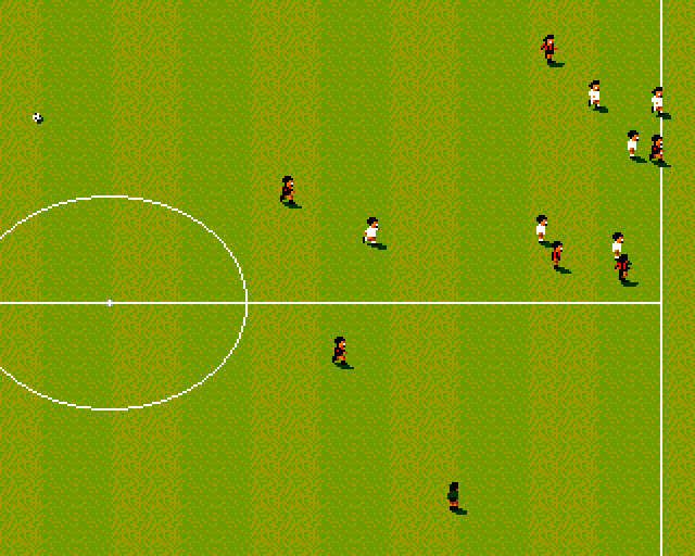 Sensible World of Soccer (Amiga) screenshot: The match is over (0:0)
