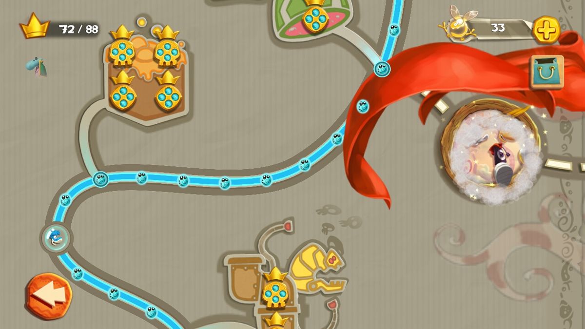 Rayman Fiesta Run (Android) screenshot: New world unlocked (updated version)
