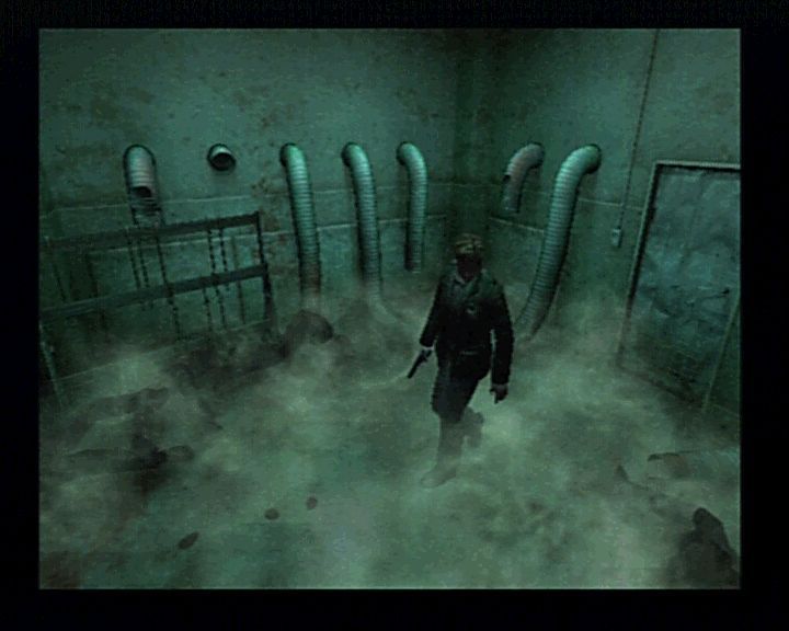 Silent Hill 2 (PlayStation 2) screenshot: Entering the freezer.