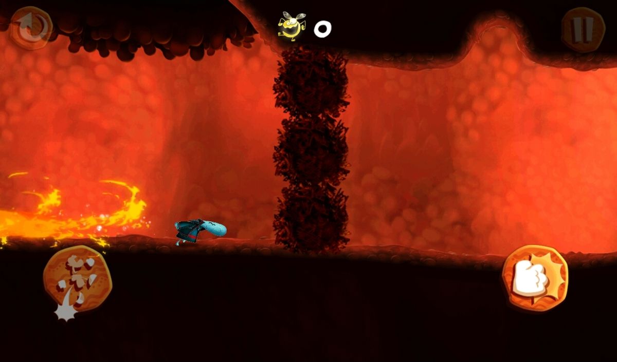 Rayman Fiesta Run (Android) screenshot: Hot stuff