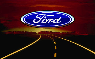 Ford Simulator 5.0 (DOS) screenshot: Title