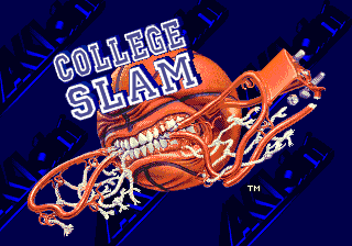 College Slam (Genesis) screenshot: Title screen
