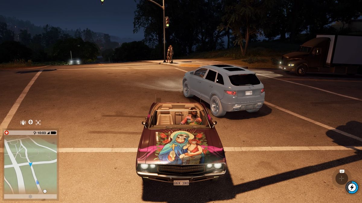 Watch_Dogs 2: Peste Negra Car Theme (PlayStation 4) screenshot: Peste Negra Car in front