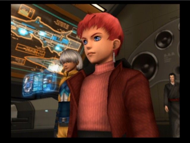 Xenosaga: Episode II - Jenseits von Gut und Böse (PlayStation 2) screenshot: Close-up on Jr.