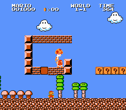 Super Mario Bros. 2 (NES) screenshot: Starting a new game. Everything looks similar, but different.