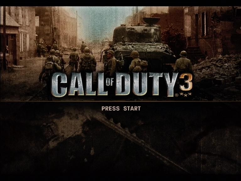 Call of Duty 3 (Xbox 360) screenshot: Call Of Duty 3 title screen