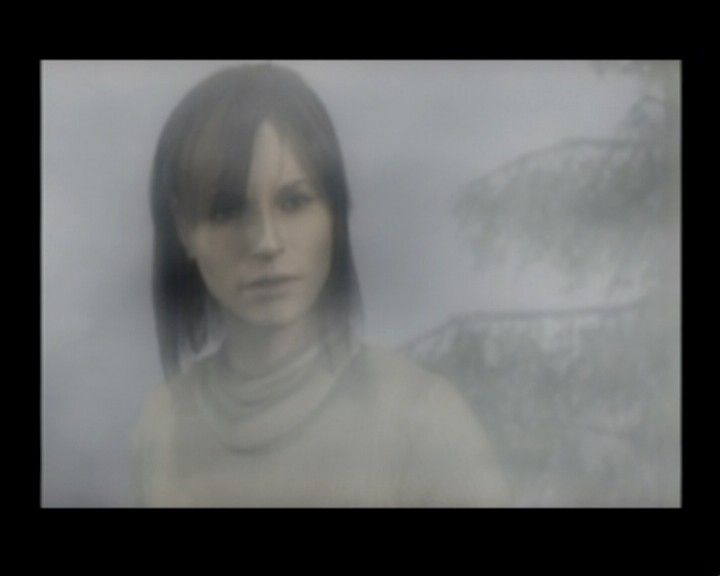 Silent Hill 2 (PlayStation 2) screenshot: Meeting Angela, another lost soul brought here in desperation
