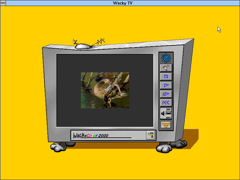 Kid Pix Studio Deluxe (Windows 16-bit) screenshot: Wacky TV