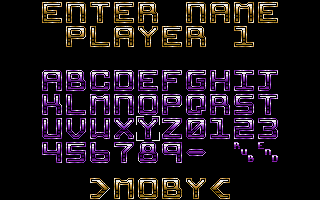 Killing Machine (Atari ST) screenshot: I ended with a high-score