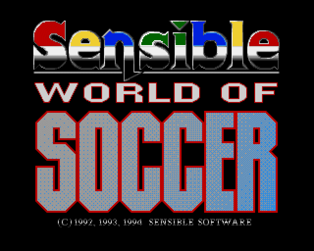 Sensible World of Soccer (Amiga) screenshot: Title screen