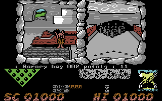 The Flintstones (Commodore 64) screenshot: Game #2 - Bowling