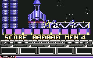 NorthStar (Commodore 64) screenshot: Starting level 1
