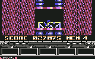 NorthStar (Commodore 64) screenshot: Down we go.