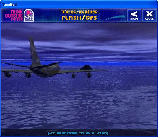 Tek-Kids Flash-Ops: Mission: Data Island (Windows) screenshot: Approaching the mission drop-off point.