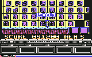 NorthStar (Commodore 64) screenshot: Beginning level 3