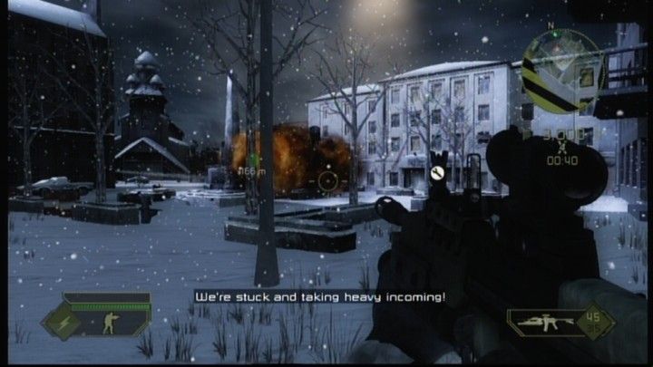 Battlefield 2: Modern Combat (Xbox 360) screenshot: Holding off the attack.