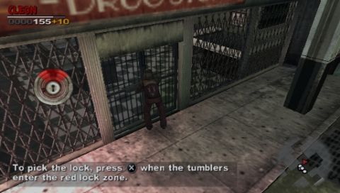 The Warriors (PSP) screenshot: If you have good reaction skills you can easily pick any lock.