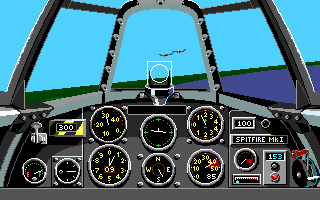Their Finest Hour: The Battle of Britain (DOS) screenshot: Chasing Me109s