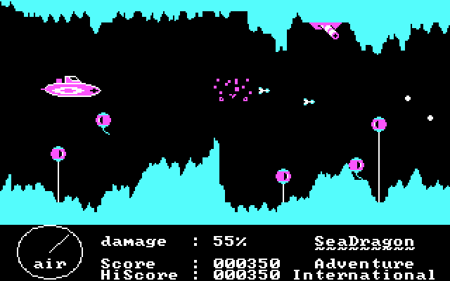 Sea Dragon (DOS) screenshot: Gameplay