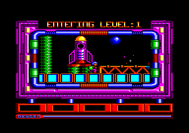 NorthStar (Amstrad CPC) screenshot: Beginning level 1