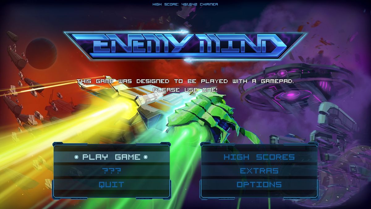 Enemy Mind (Windows) screenshot: Title screen.