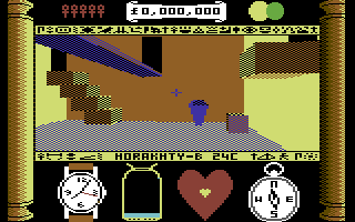 Total Eclipse (Commodore 64) screenshot: Interesting architecture