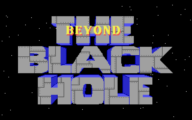 Beyond the Black Hole (DOS) screenshot: Title Screen