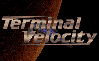 Terminal Velocity (DOS) screenshot: Title screen