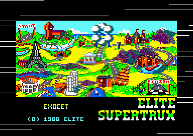 Super Trux (Amstrad CPC) screenshot: Loading screen