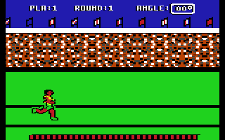 European Games (Commodore 64) screenshot: Running for what?