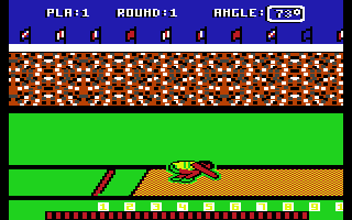 European Games (Commodore 64) screenshot: A bad jump