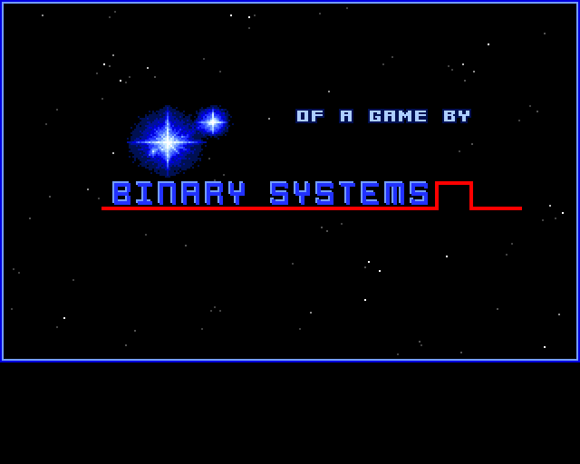 Starflight (Amiga) screenshot: Company logo Binary Systems