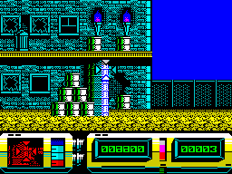 Action Force II: International Heroes (ZX Spectrum) screenshot: - Beginning level 3 with Kick Qu... (hey man! don't be shy man... let me introduce you properly... c'mon... you wont do this to me, after all I've...)