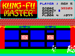 Kung-Fu Master (ZX Spectrum) screenshot: 4th level - final bosses... no more.