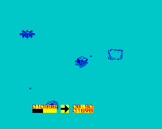Power (ZX Spectrum) screenshot: Next scenario. Exploding something I don't remember what.