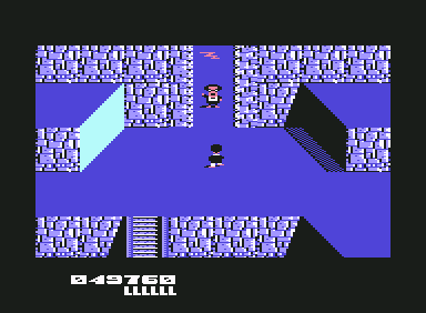 Bob Nixie and The Castle of the Illusion (Commodore 64) screenshot: Here is Groucho to be rescued...