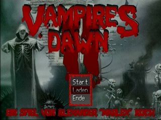 Vampires Dawn 2: Ancient Blood (Windows) screenshot: Main menu