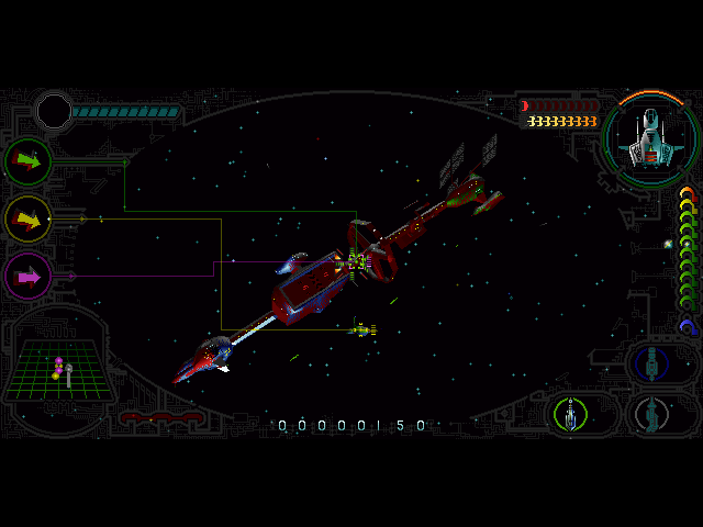 Darklight Conflict (DOS) screenshot: Home base
