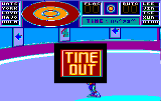 Killerball (Amstrad CPC) screenshot: Match is over...
