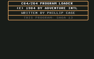Sorcerer of Claymorgue Castle (Commodore 64) screenshot: C64 program loader