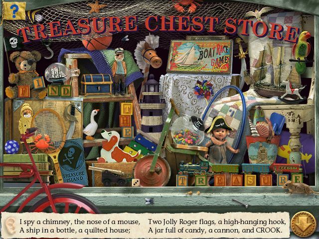 I Spy: Treasure Hunt (Windows) screenshot: An old-fashioned store full of toys